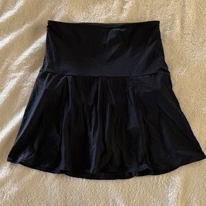 Lands' End Black High Waisted Swim Skirt